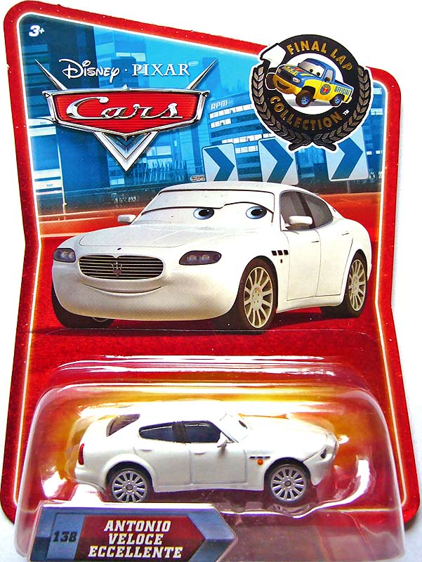 Antonio Veloce Eccellente from the Final Lap series, Mattel 1:55 diecast on its card