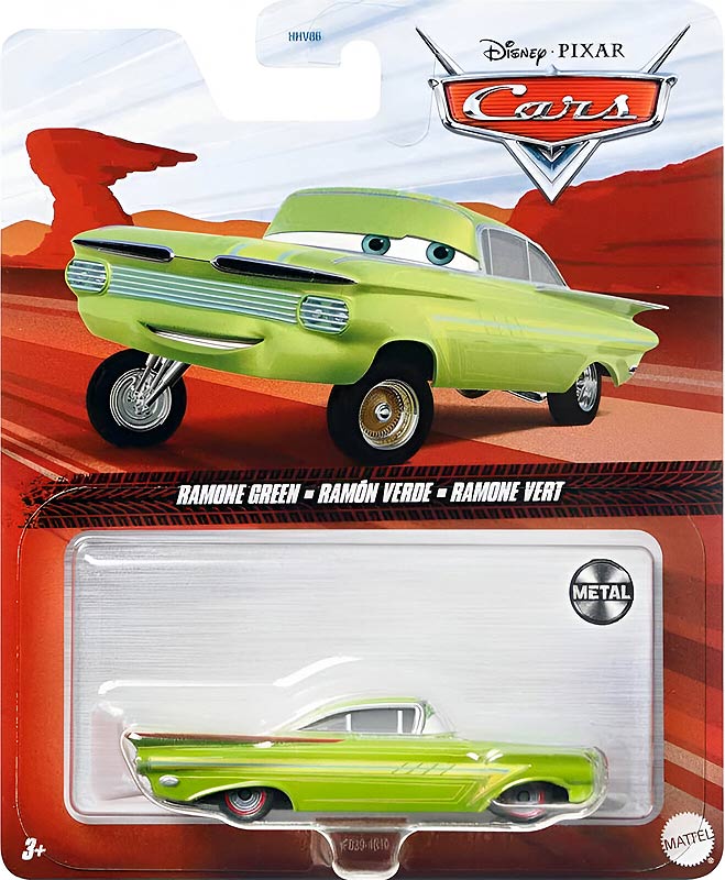 Artist Ramone from the Radiator Springs Classic series, Mattel 1:55 diecast on its card