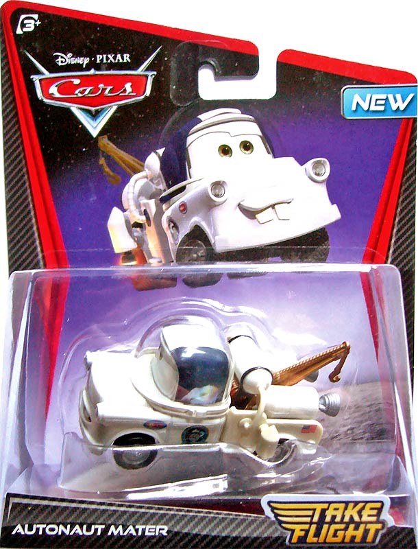 Autonaut Mater from the Take Flight series, Mattel 1:55 diecast on its card