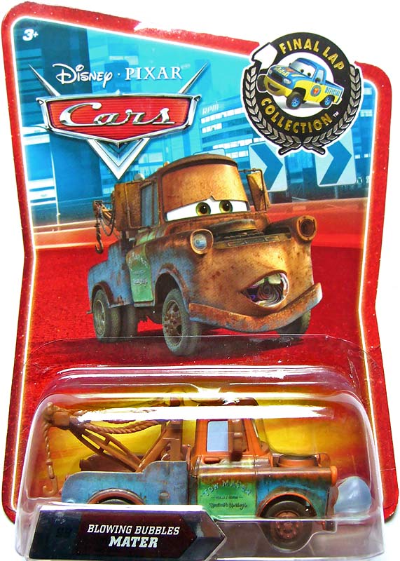 Blowing Bubble Mater from the Final Lap series, Mattel 1:55 diecast on its card