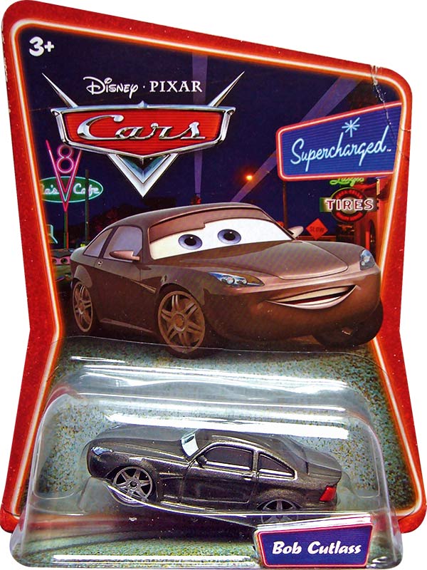 Bob Cutlass from the Supercharged series, Mattel 1:55 diecast on its card