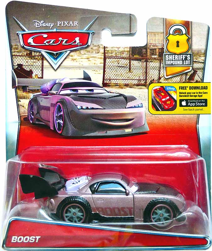 Boost from the Race O Rama series, Mattel 1:55 diecast on its card