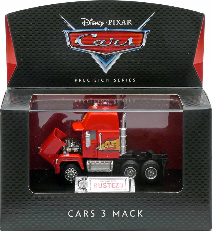 Cars 3 Mack (Precision Series) from the Precision Series series, Mattel 1:55 diecast on its card