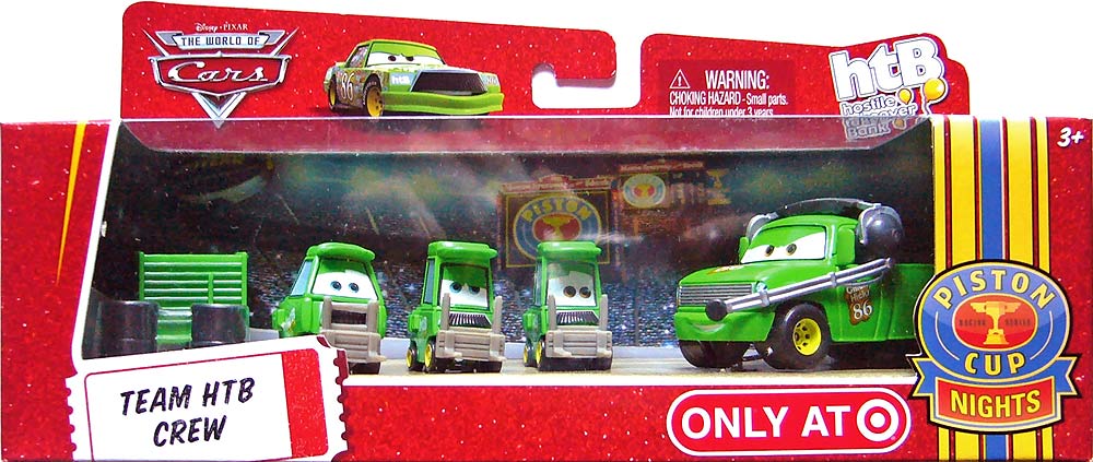 Bruiser Bukowski (worried) from the Race O Rama series, Mattel 1:55 diecast on its card