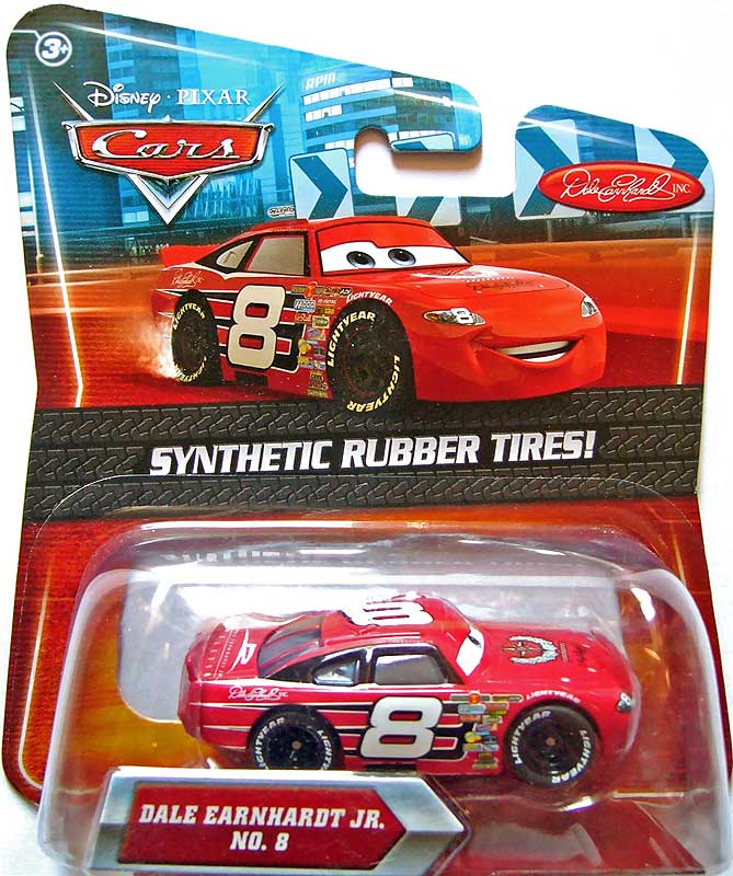 Dale Earnhardt, Jr (rubber tires) from the Final Lap series, Mattel 1:55 diecast on its card