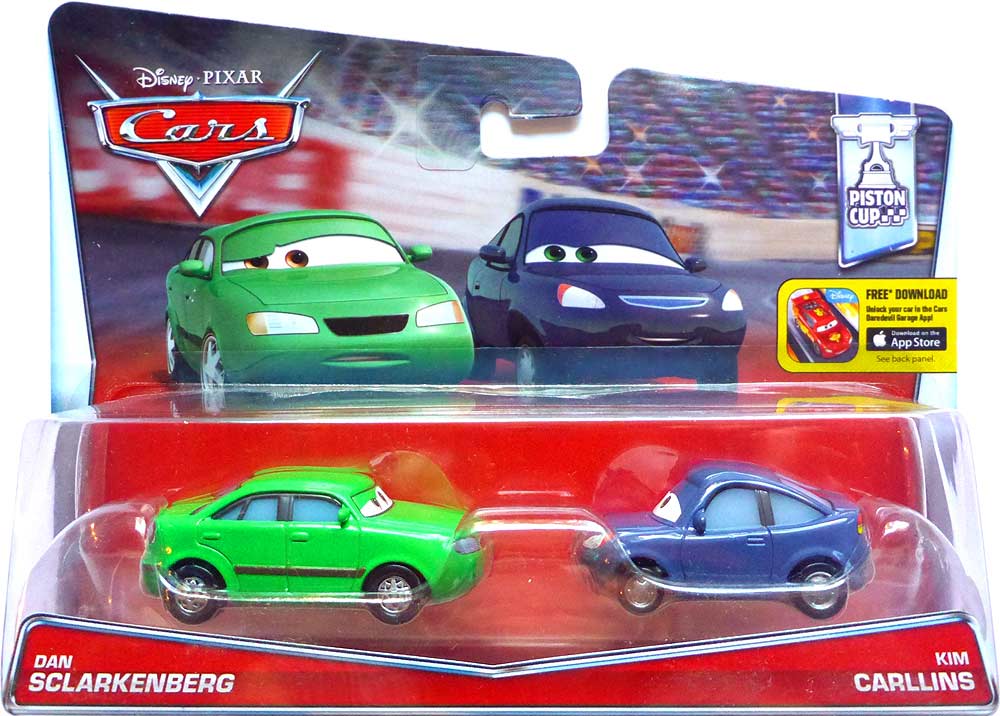 Dan Sclarkenberg from the Cars 2016 series, Mattel 1:55 diecast on its card