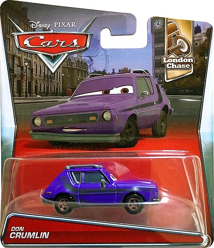 Don Crumlin from the Cars 2 series, Mattel 1:55 diecast on its card