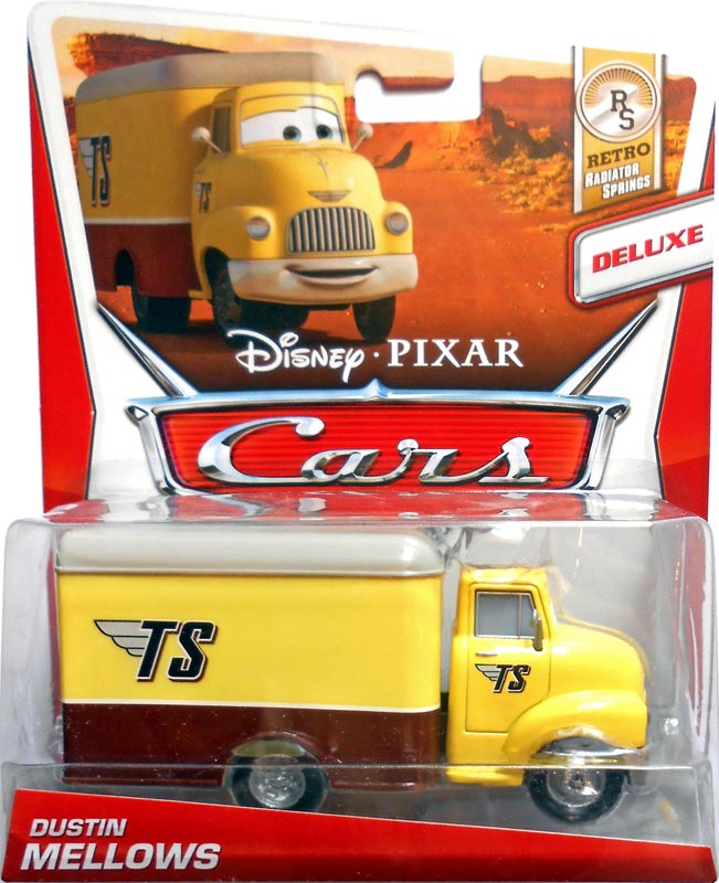 Dustin Mellows from the Race O Rama series, Mattel 1:55 diecast on its card