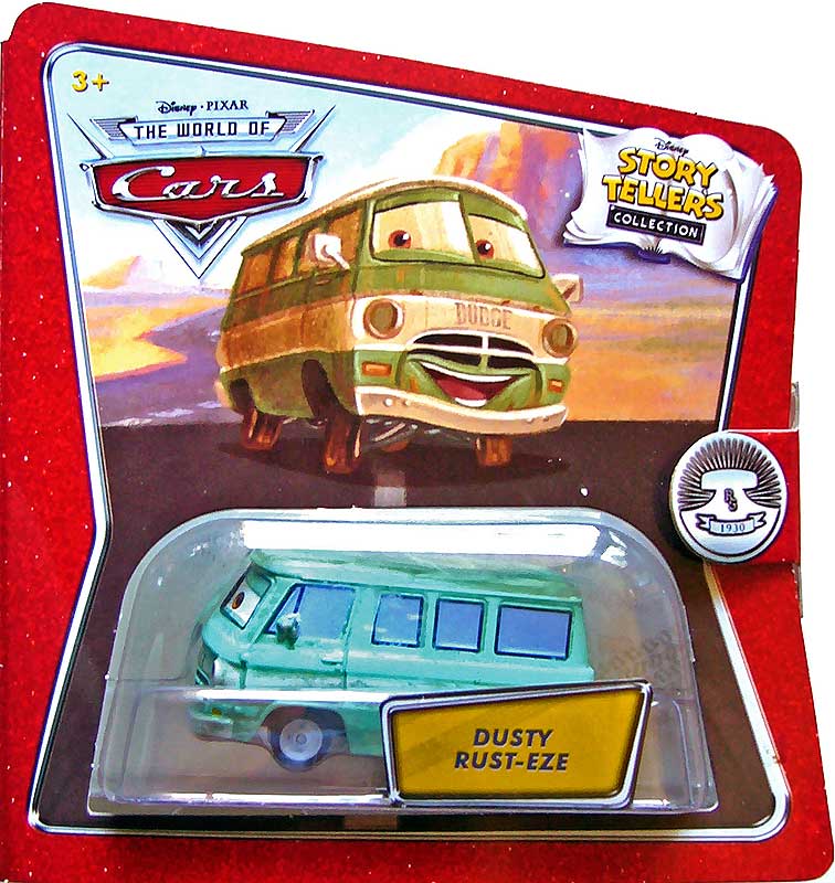 Dusty Rust-eze from the Supercharged series, Mattel 1:55 diecast on its card