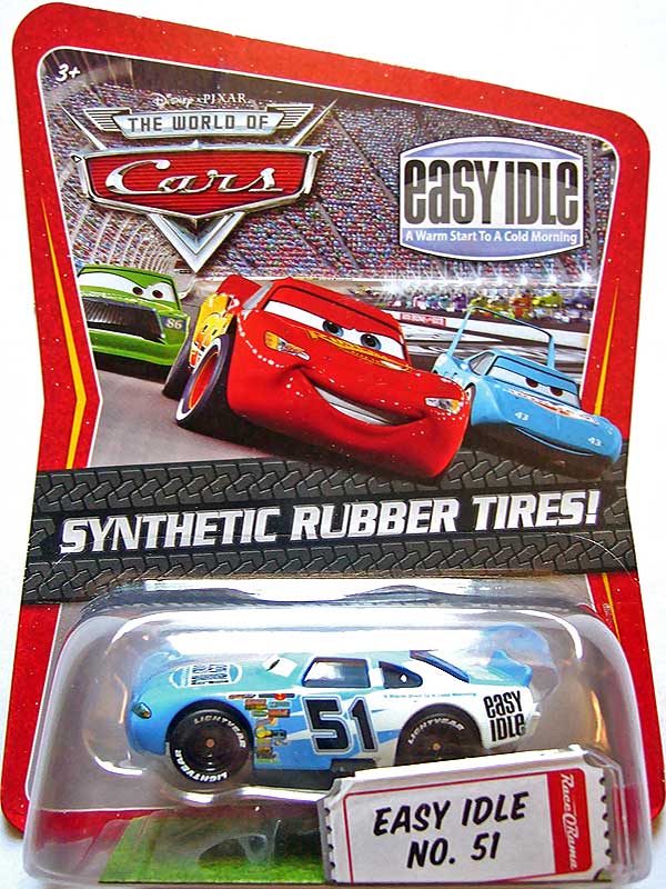 Easy Idle (rubber tires) from the Race O Rama series, Mattel 1:55 diecast on its card