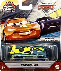 Eric Braker (RS 24h Endurance Race) from the Blue Desert series, Mattel 1:55 diecast on its card