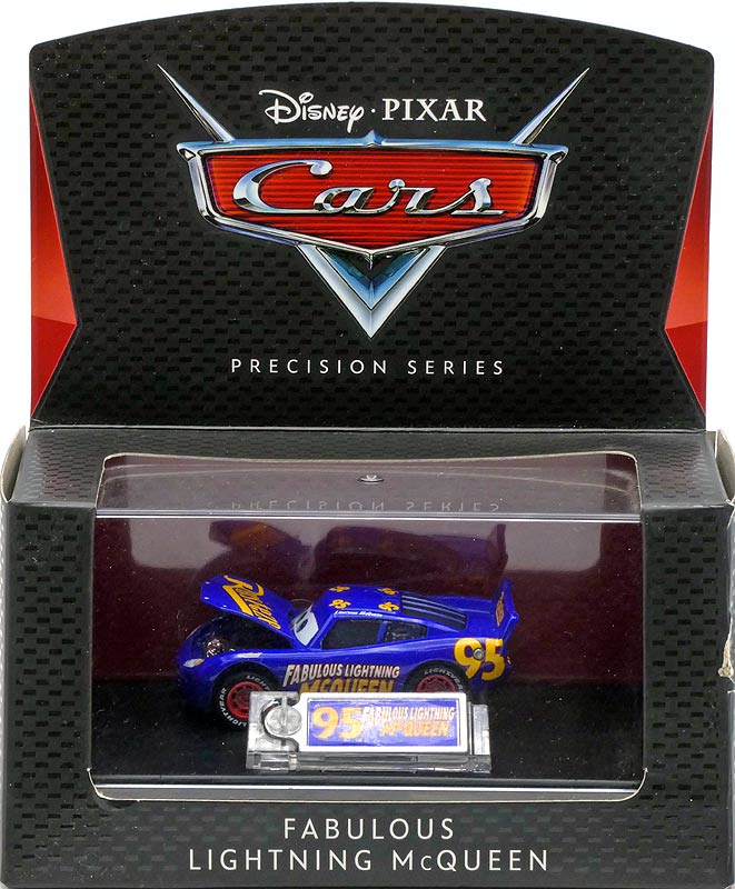 Fabulous Lightning McQueen (Precision Series) from the Precision Series series, Mattel 1:55 diecast on its card