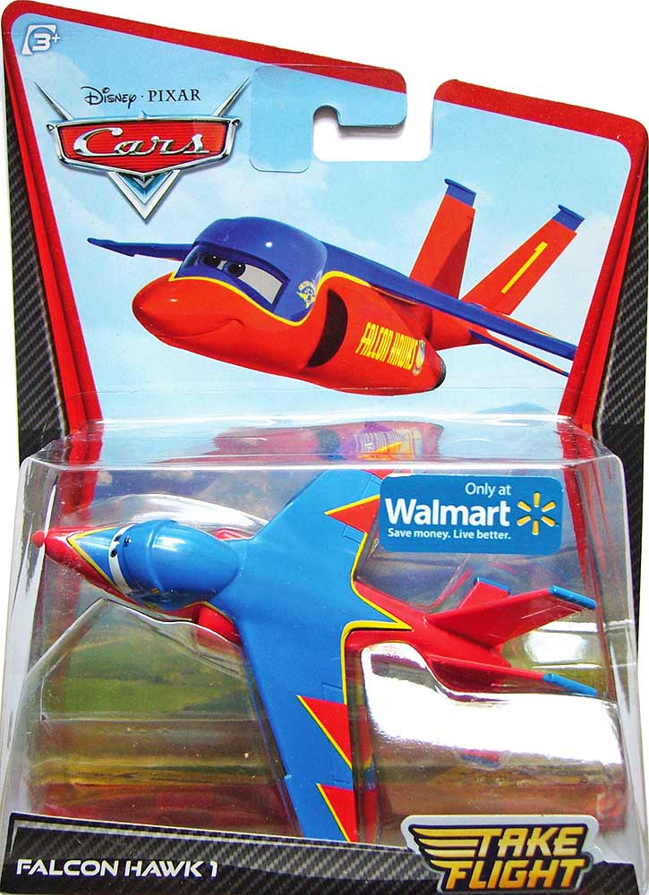 Falcon Hawk 1 from the Take Flight series, Mattel 1:55 diecast on its card