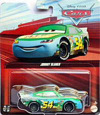Faux Wheel Drive from the World of Cars series, Mattel 1:55 diecast on its card