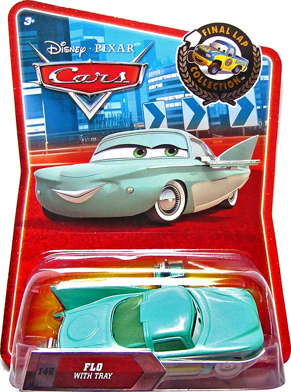 Flo with Tray from the Final Lap series, Mattel 1:55 diecast on its card