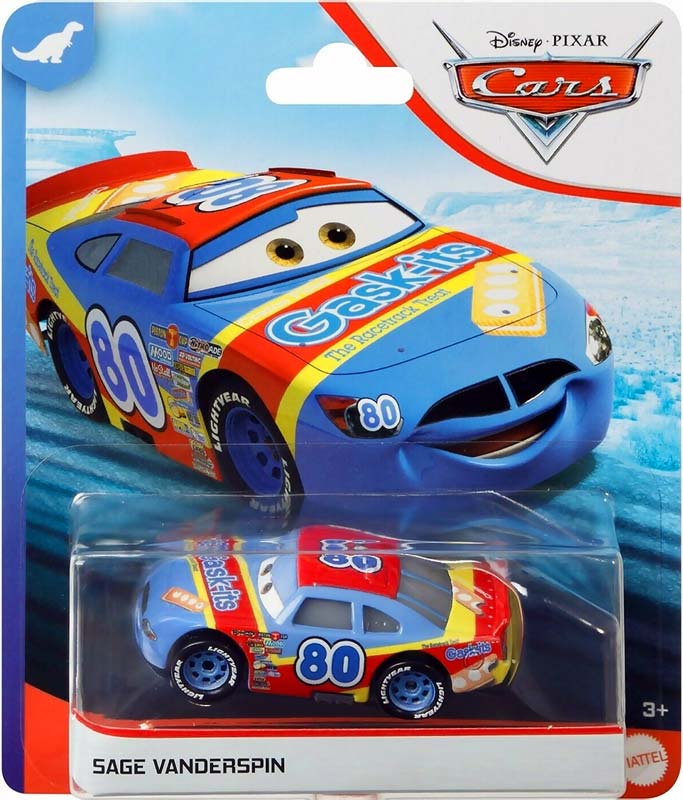 Gask-Its from the World of Cars series, Mattel 1:55 diecast on its card