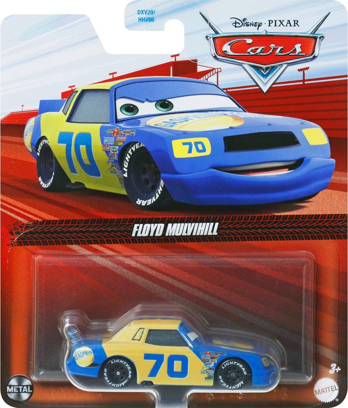 Gasprin from the World of Cars series, Mattel 1:55 diecast on its card