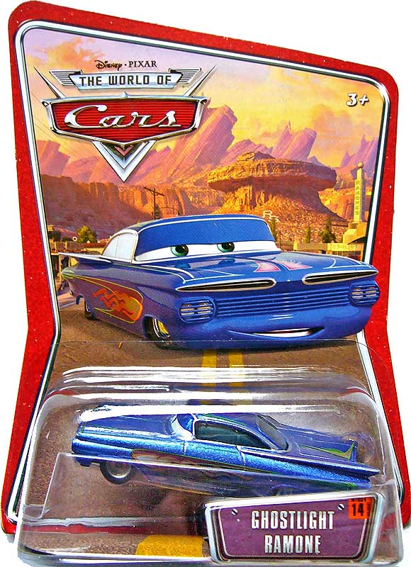 Ghostlight Ramone from the Supercharged series, Mattel 1:55 diecast on its card