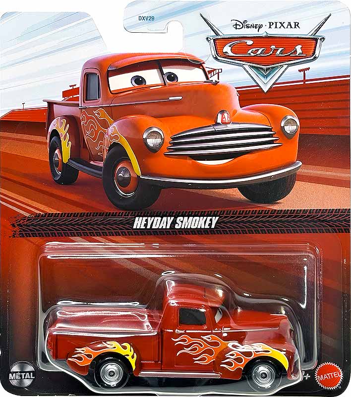 Hot Rod Smokey from the Blue Desert series, Mattel 1:55 diecast on its card