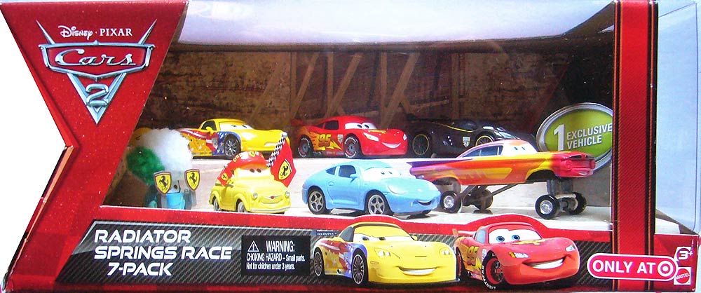 Hydraulic Radiator Springs Ramone from the Cars 2 series, Mattel 1:55 diecast on its card