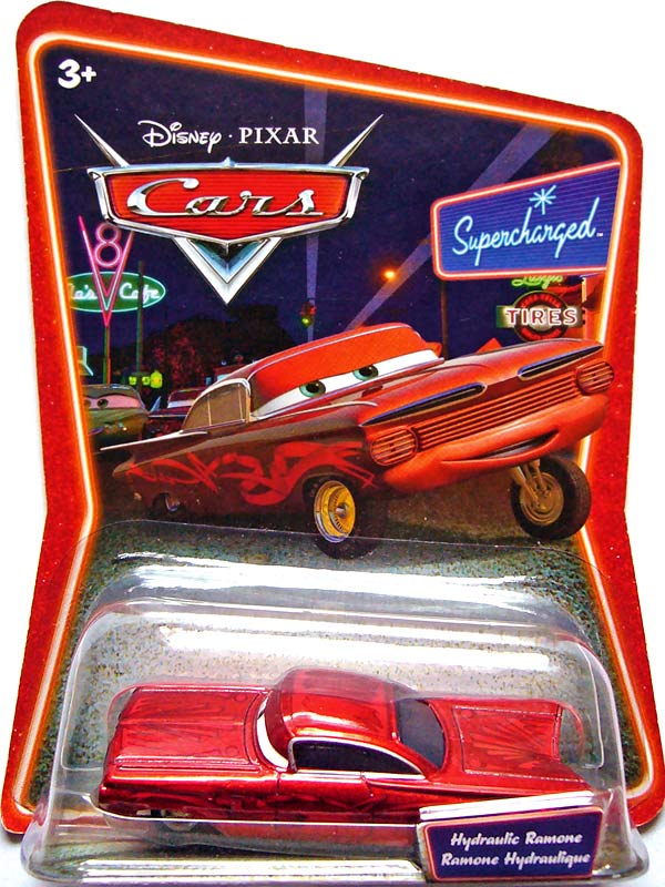 Hydraulic Ramone from the Supercharged series, Mattel 1:55 diecast on its card