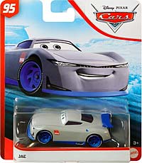 Jae from the Blue Desert series, Mattel 1:55 diecast on its card