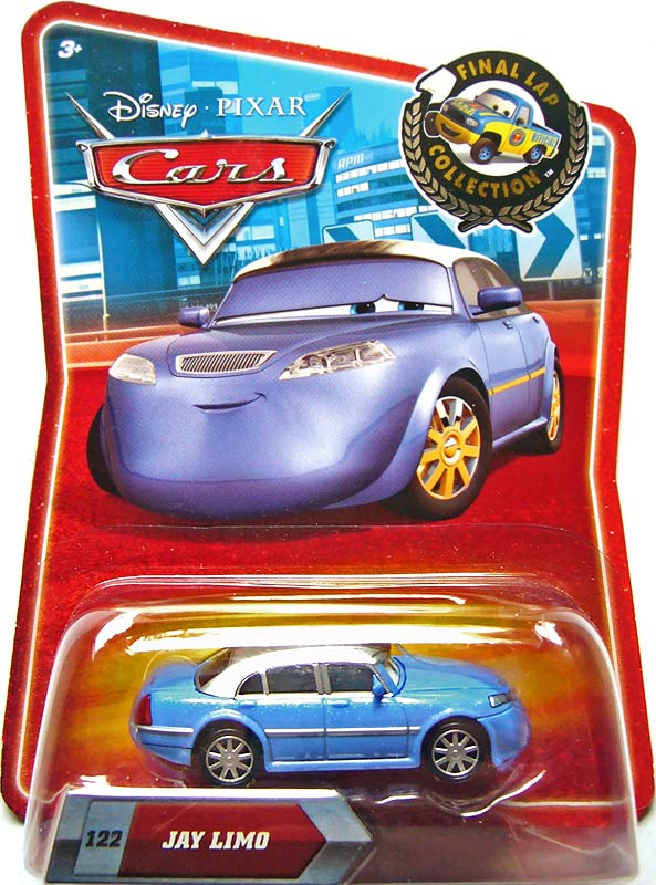 Jay Limo from the Final Lap series, Mattel 1:55 diecast on its card