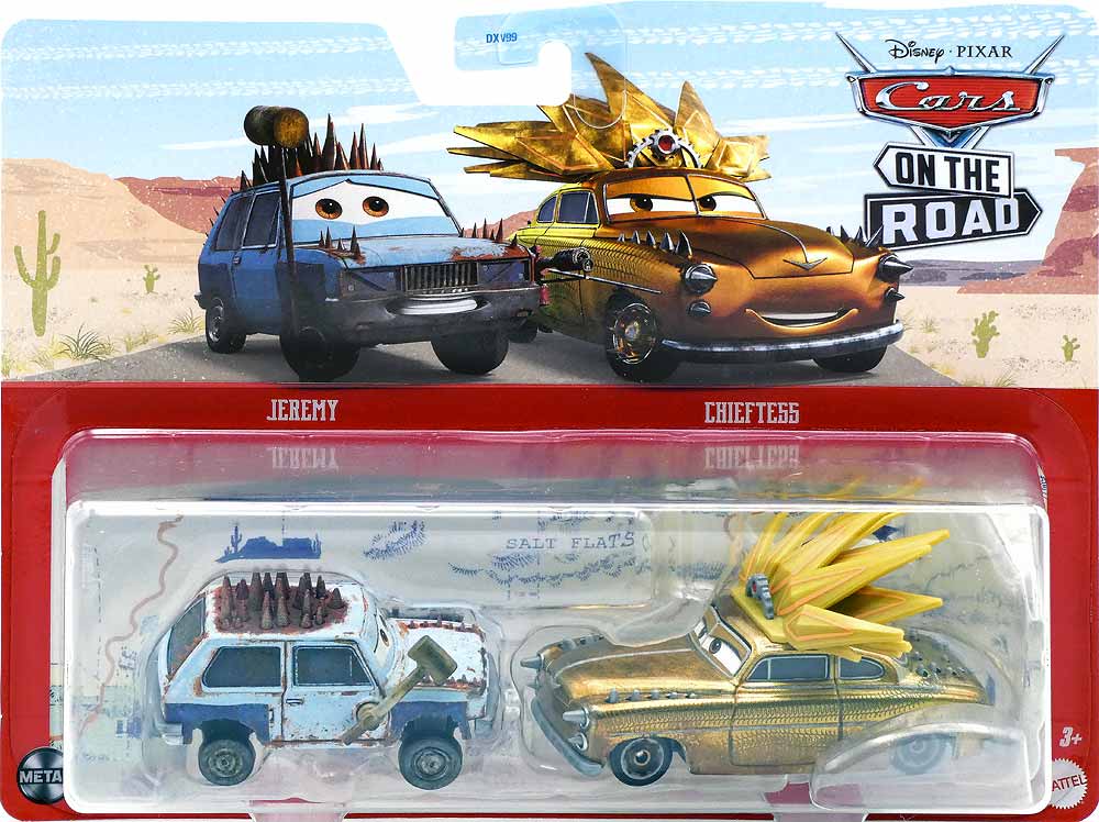 Chieftess from the Cars on the Road series, Mattel 1:55 diecast on its card