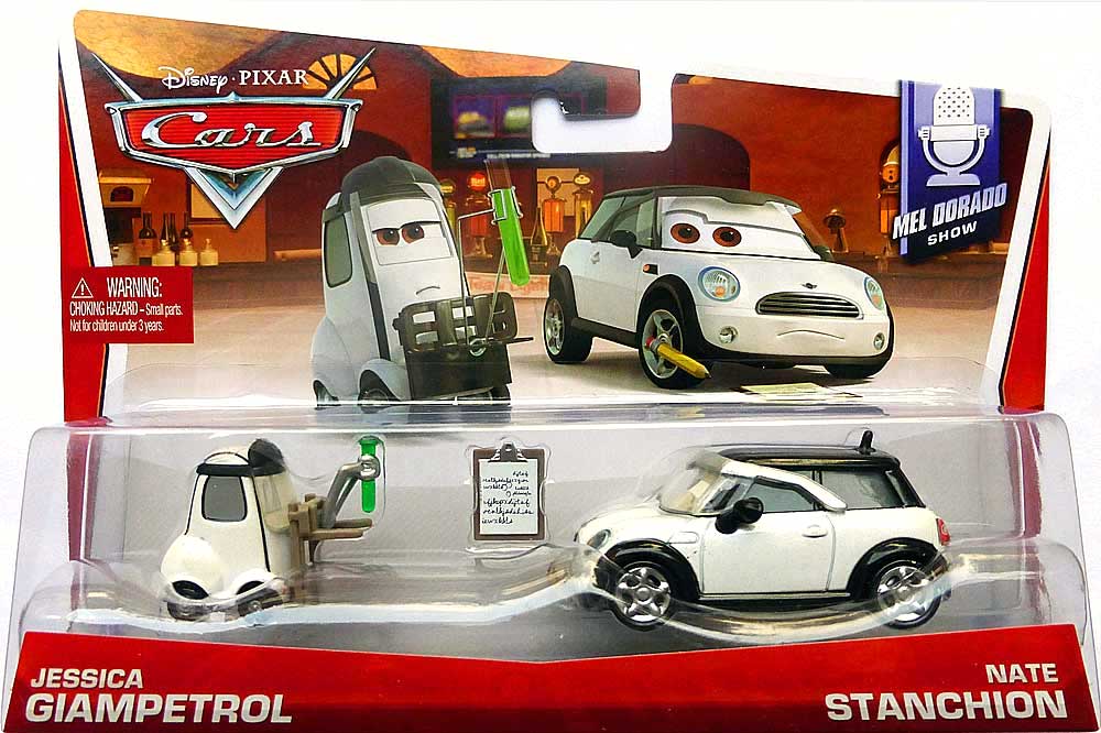 Nate Stanchion from the World of Cars 2014 series, Mattel 1:55 diecast on its card