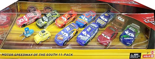 Dirkson D'Agostino from the Cars 3 series, Mattel 1:55 diecast on its card