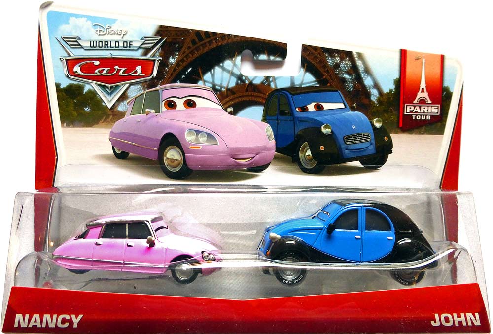 John from the World of Cars 2014 series, Mattel 1:55 diecast on its card
