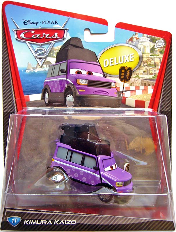 Kimura Kaizo from the Cars 2 series, Mattel 1:55 diecast on its card