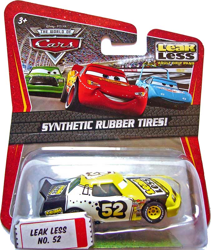Leak Less (rubber tires) from the Race O Rama series, Mattel 1:55 diecast on its card