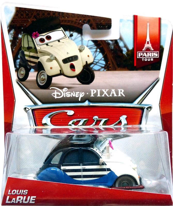 Louis LaRue from the World of Cars 2014 series, Mattel 1:55 diecast on its card