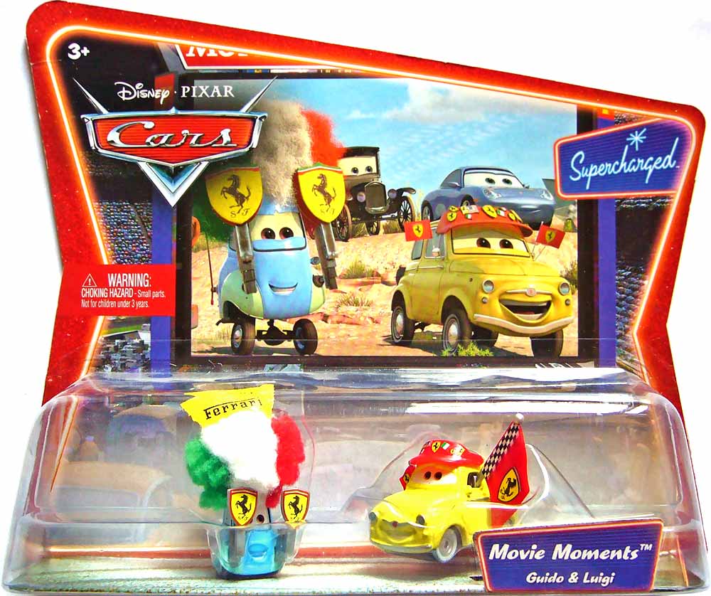 Guido Ferrari Fan from the Supercharged series, Mattel 1:55 diecast on its card