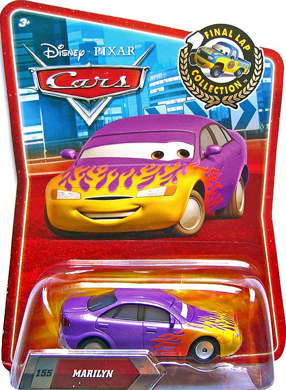Marilyn from the Final Lap series, Mattel 1:55 diecast on its card
