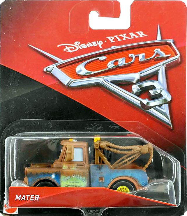 Mater from the Radiator Springs Classic series, Mattel 1:55 diecast on its card