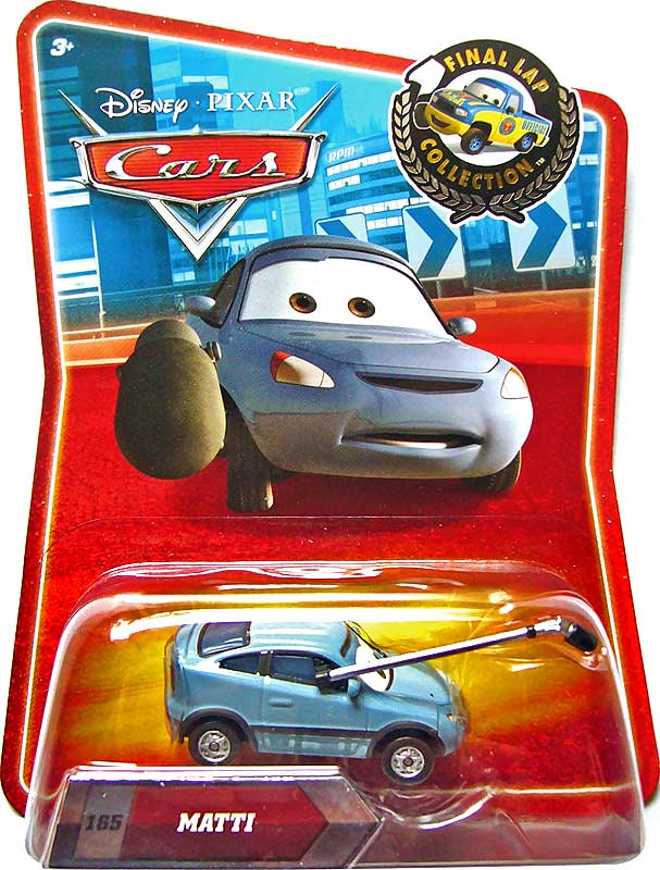 Matti from the Final Lap series, Mattel 1:55 diecast on its card
