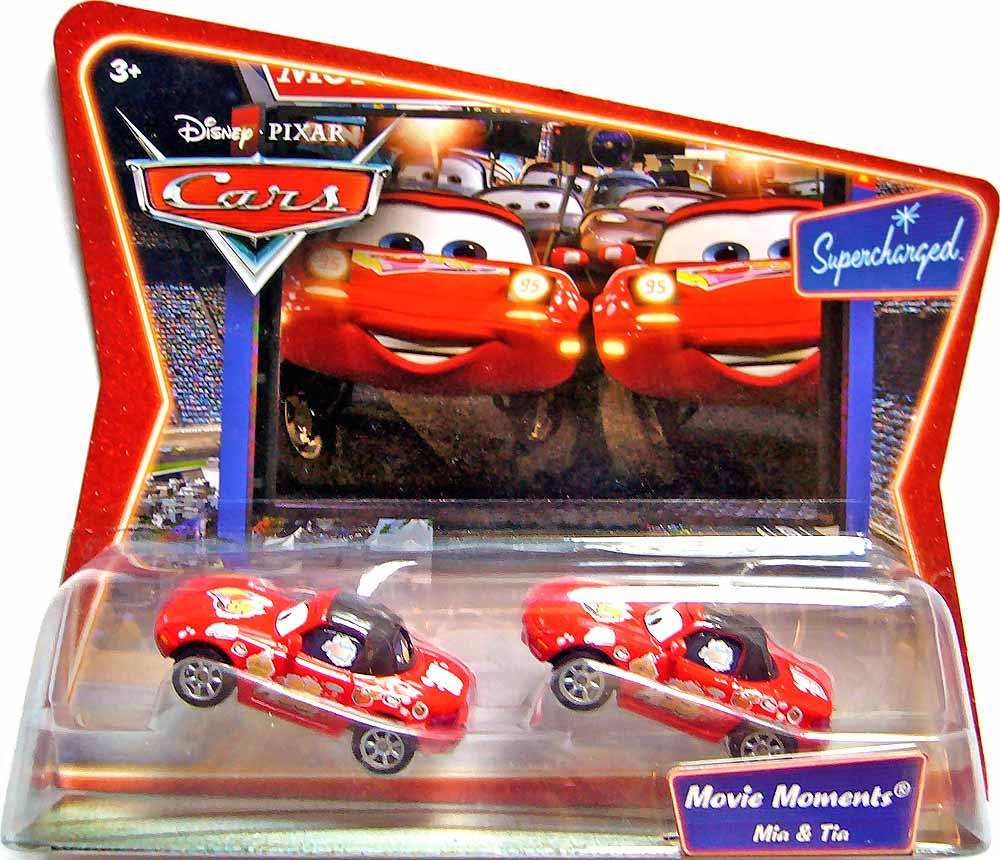 Mia from the Supercharged series, Mattel 1:55 diecast on its card