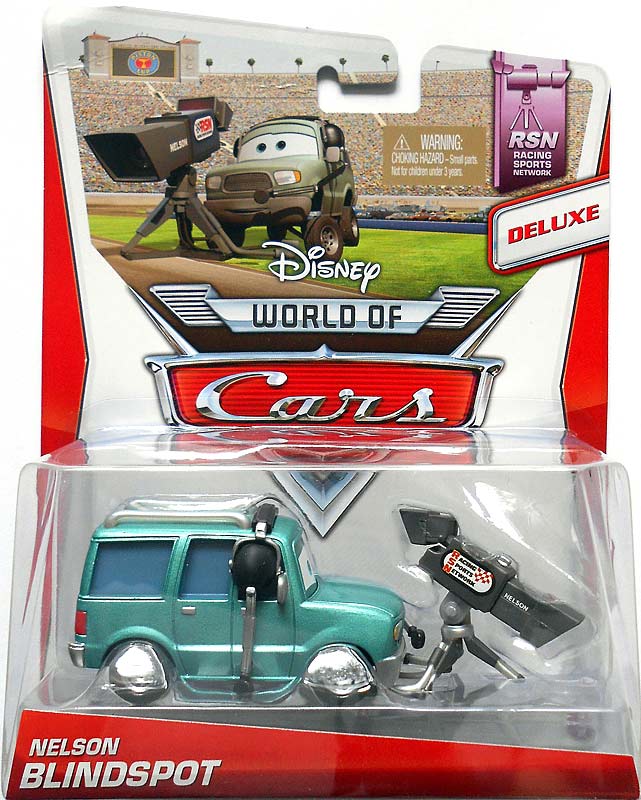 Nelson Blindspot from the World of Cars 2014 series, Mattel 1:55 diecast on its card