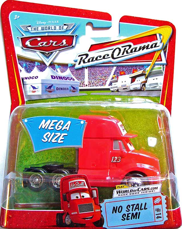 No Stall Semi from the Race O Rama series, Mattel 1:55 diecast on its card