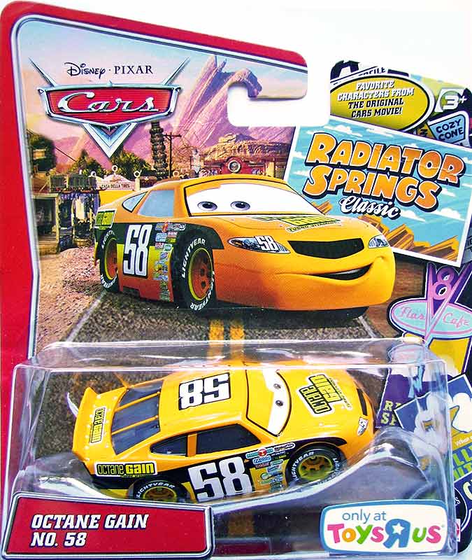 Octane Gain from the Supercharged series, Mattel 1:55 diecast on its card