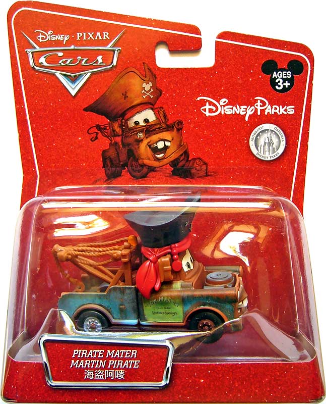 Pirate Mater from the Final Lap series, Mattel 1:55 diecast on its card