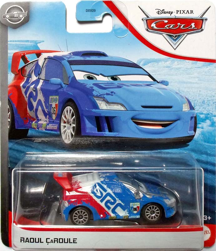 Raoul ÇaRoule (silver variant) from the Blue Desert series, Mattel 1:55 diecast on its card