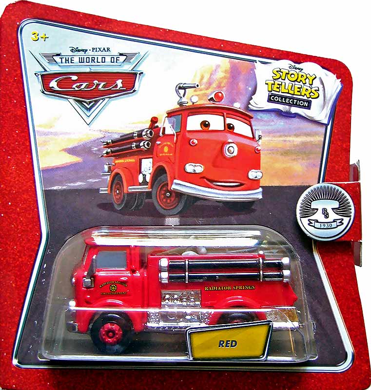 Red from the Desert series, Mattel 1:55 diecast on its card