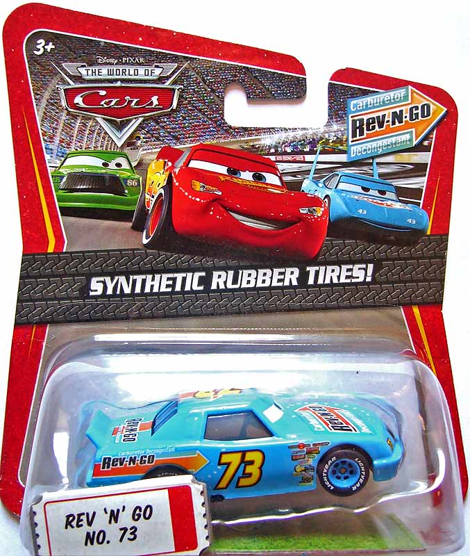 Rev-N-Go (rubber tires) from the Race O Rama series, Mattel 1:55 diecast on its card