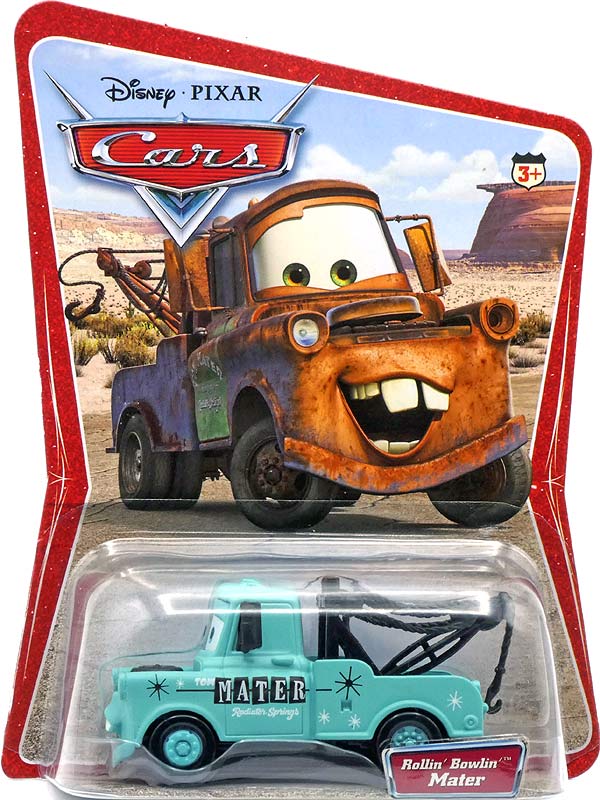 Rollin' Bowlin' Mater from the Desert series, Mattel 1:55 diecast on its card