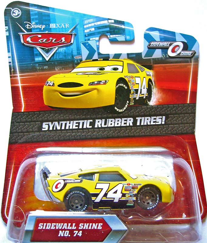 Sidewall Shine (rubber tires) from the Final Lap series, Mattel 1:55 diecast on its card