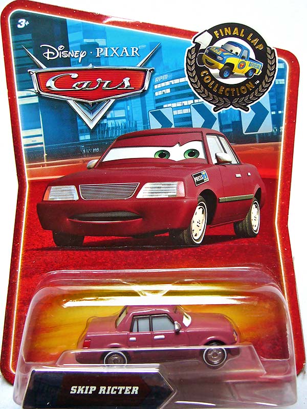 Skip Ricter from the Final Lap series, Mattel 1:55 diecast on its card