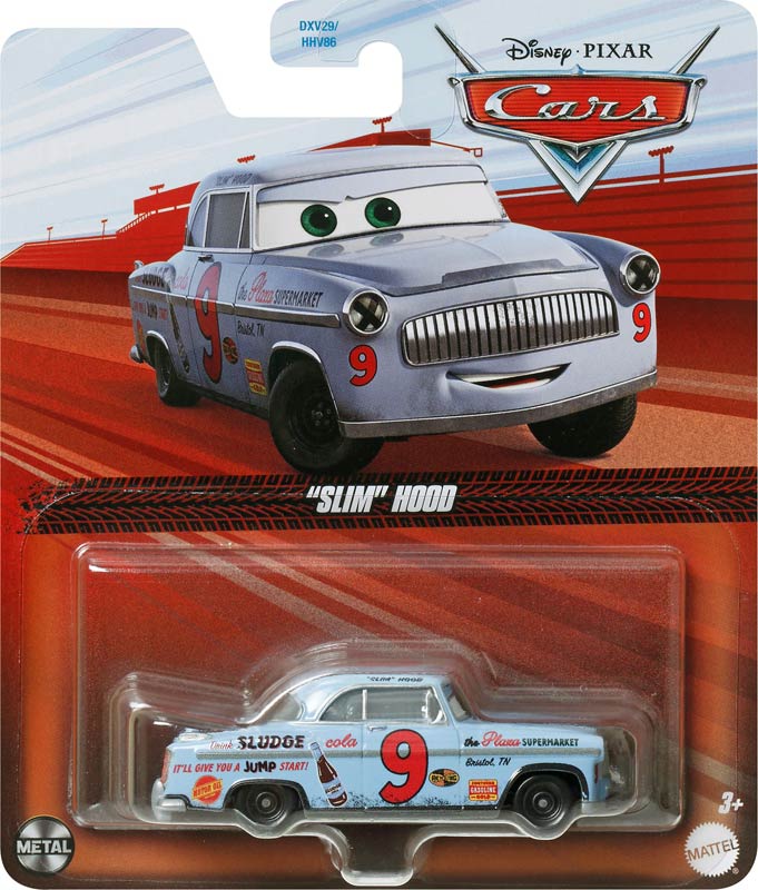 "Slim" Hood from the Blue Desert series, Mattel 1:55 diecast on its card